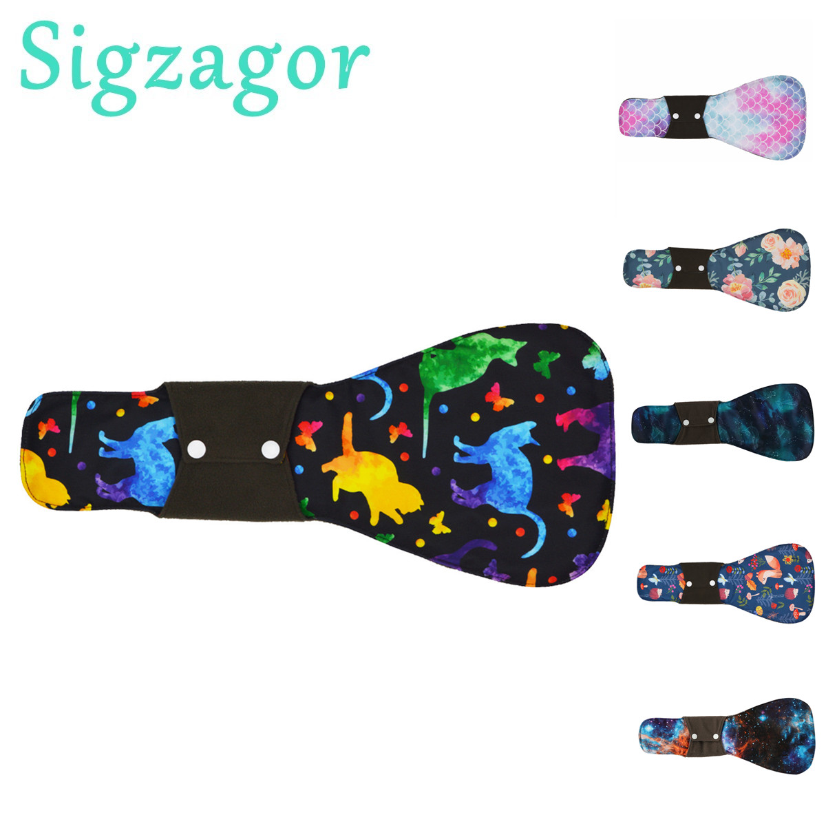 シグザゴール 1 XXL 布製生理用ナプキン 竹炭 再利用可 - Cloth Pad Reusable のレビューと価格