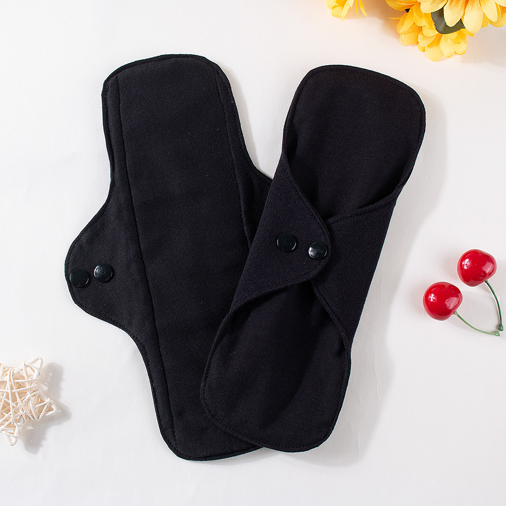 フルコットンママクロスナイトロング生理用ナプキン4枚、女性用 - Cloth Pad Reusable のレビューと価格